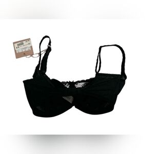 Panache NWT Jasmine Balconnet Bra Black Lacey Size 30G